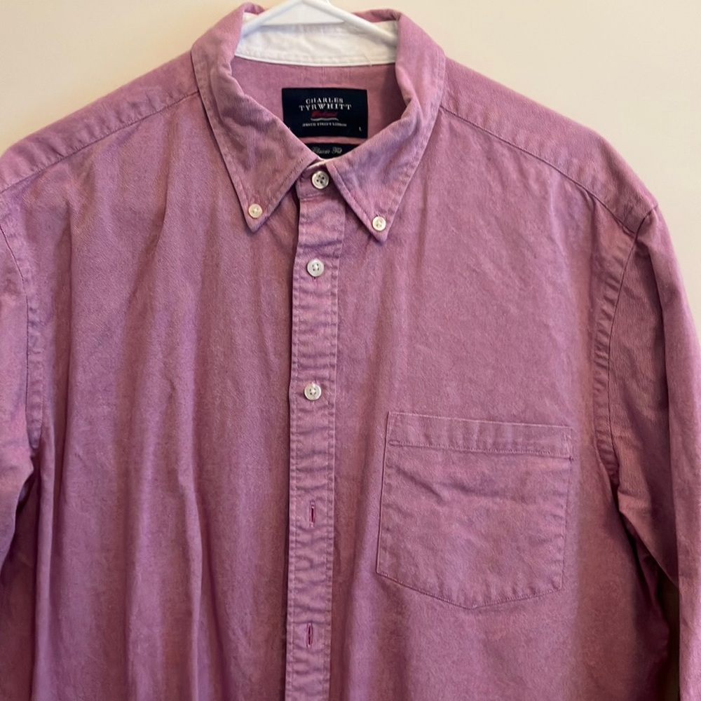 Charles Tyrwhitt weekend long sleeve shirt men’s button down
